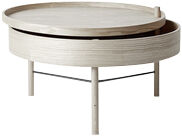 Turning Table, White Oak &oslash;65 cm, Bl