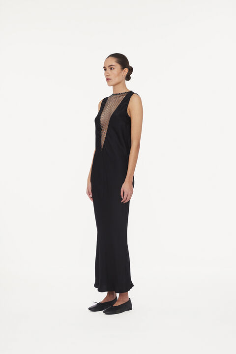 SLEEVELESS MIDI DRESS