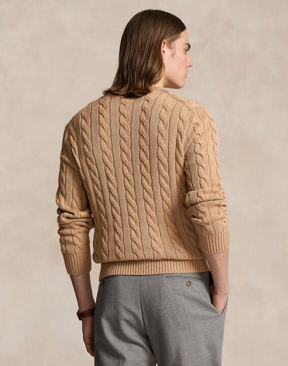 Cable-Knit Cotton Sweater
