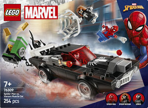 Spider-Man mod Venom-muskelbil 76309
