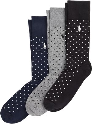 COTTON-DOT SLACK-CRW-3PK
