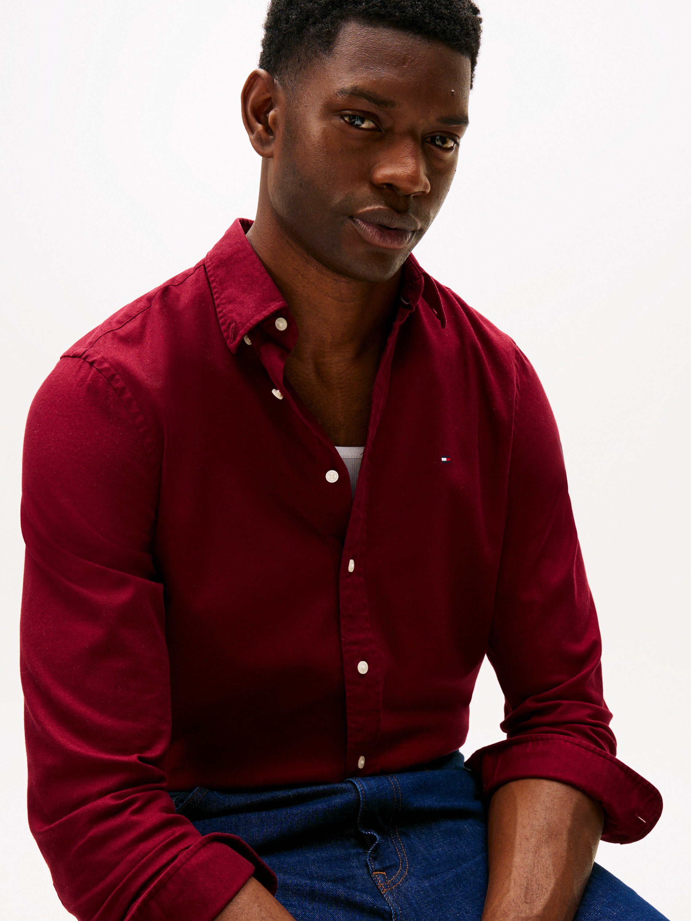 FLEX FLANNEL SOLID RF SHIRT