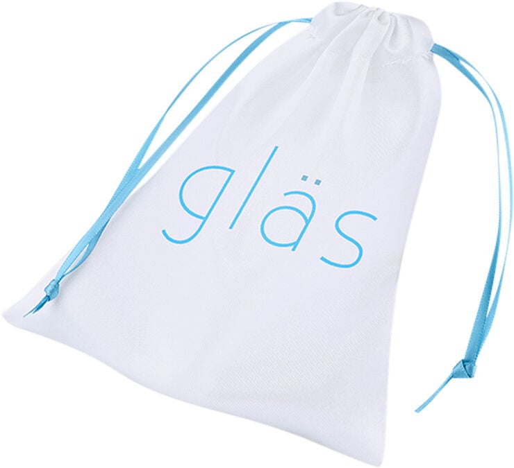 GLAS - RECHARGEABLE REMOTE CONTROLLED VIBRATING BEADED BUTTP