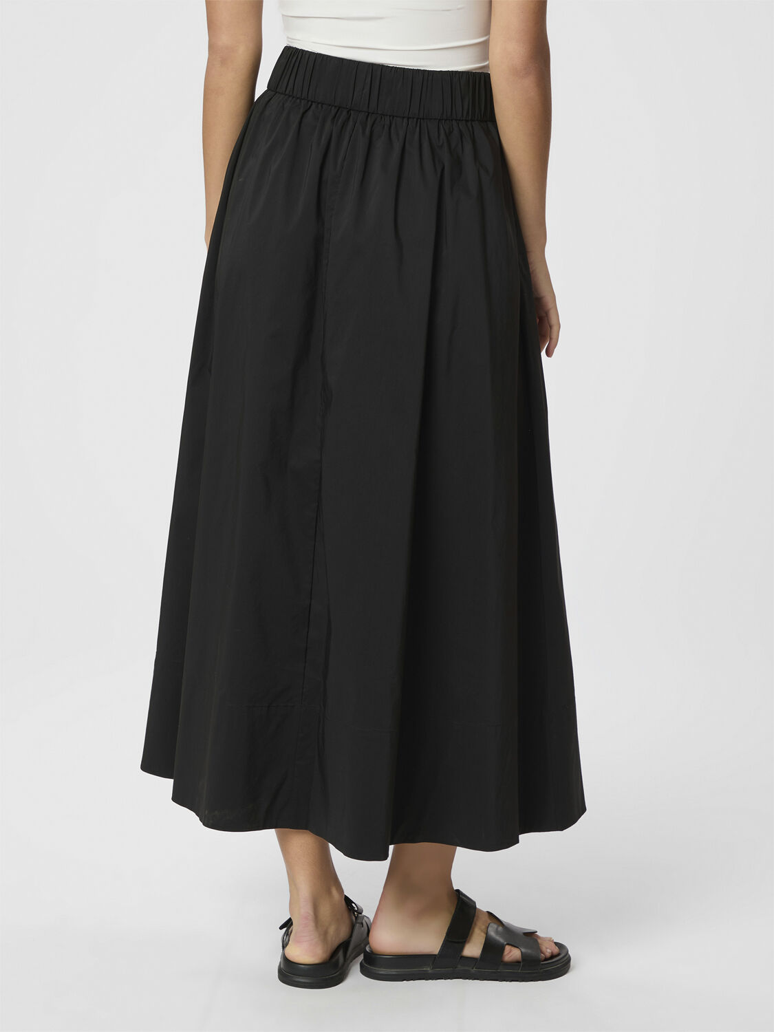 Yara Long Poplin Skirt