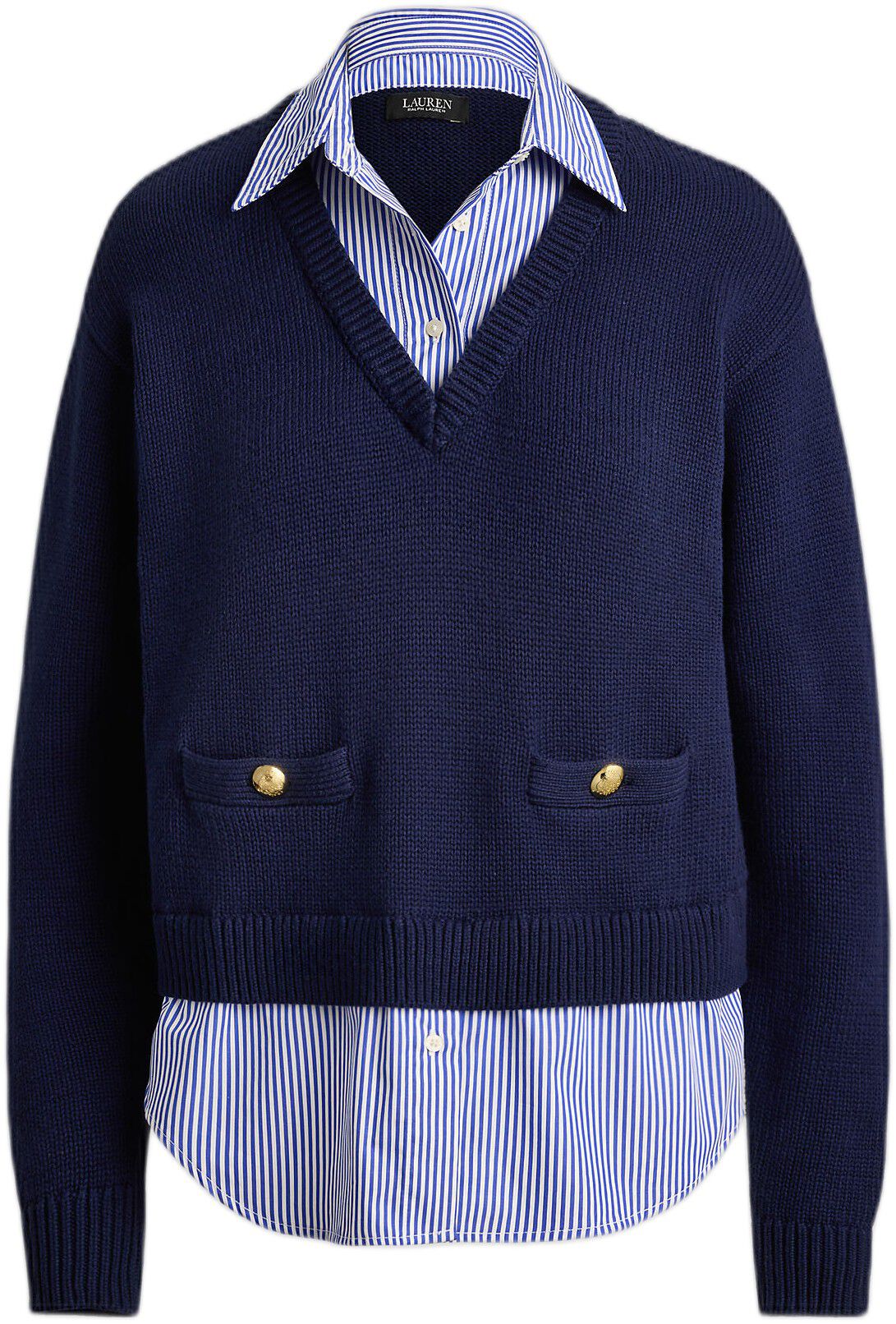 COMBED COTTON-SWEATER-PULLOVER