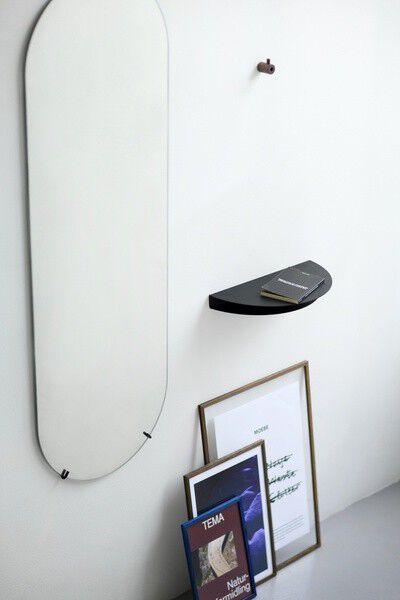 Half Moon Shelf: Black: Large