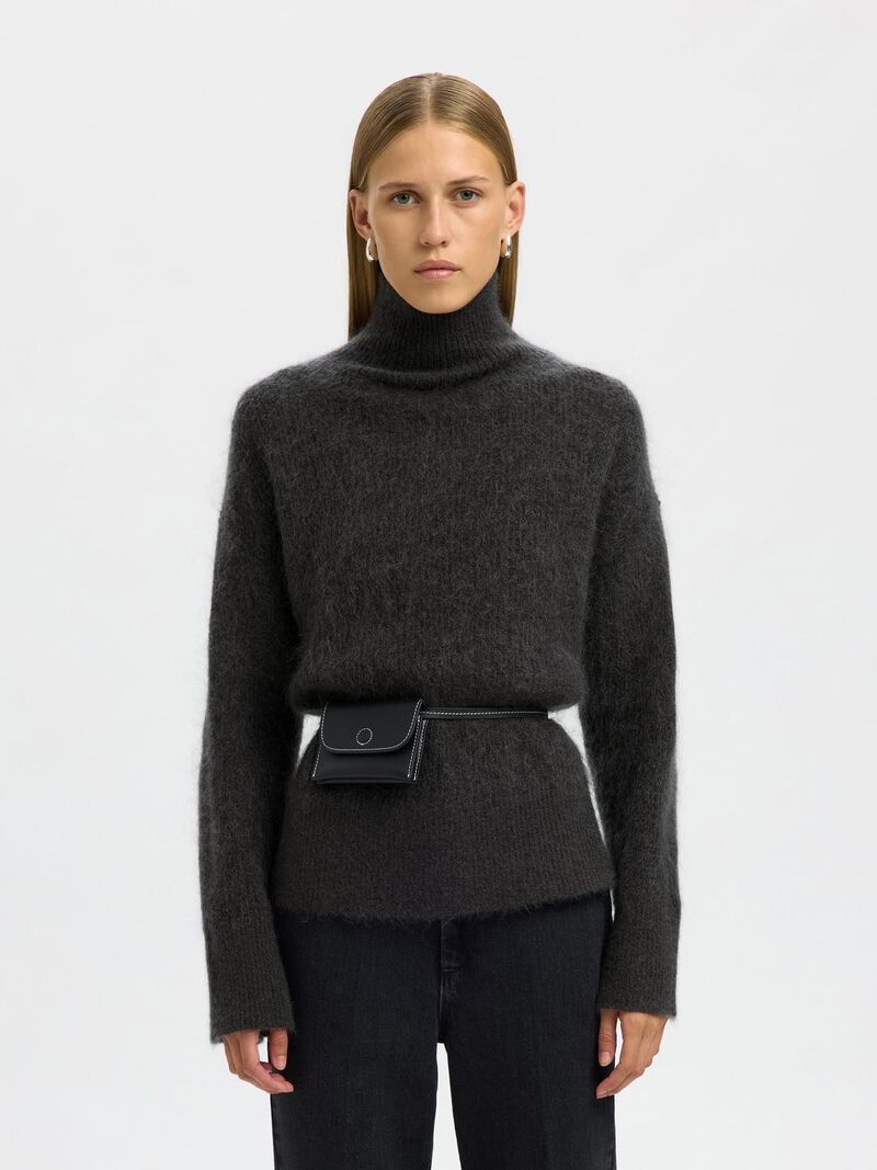 Slfmira Mohair Ls Knit High-Neck