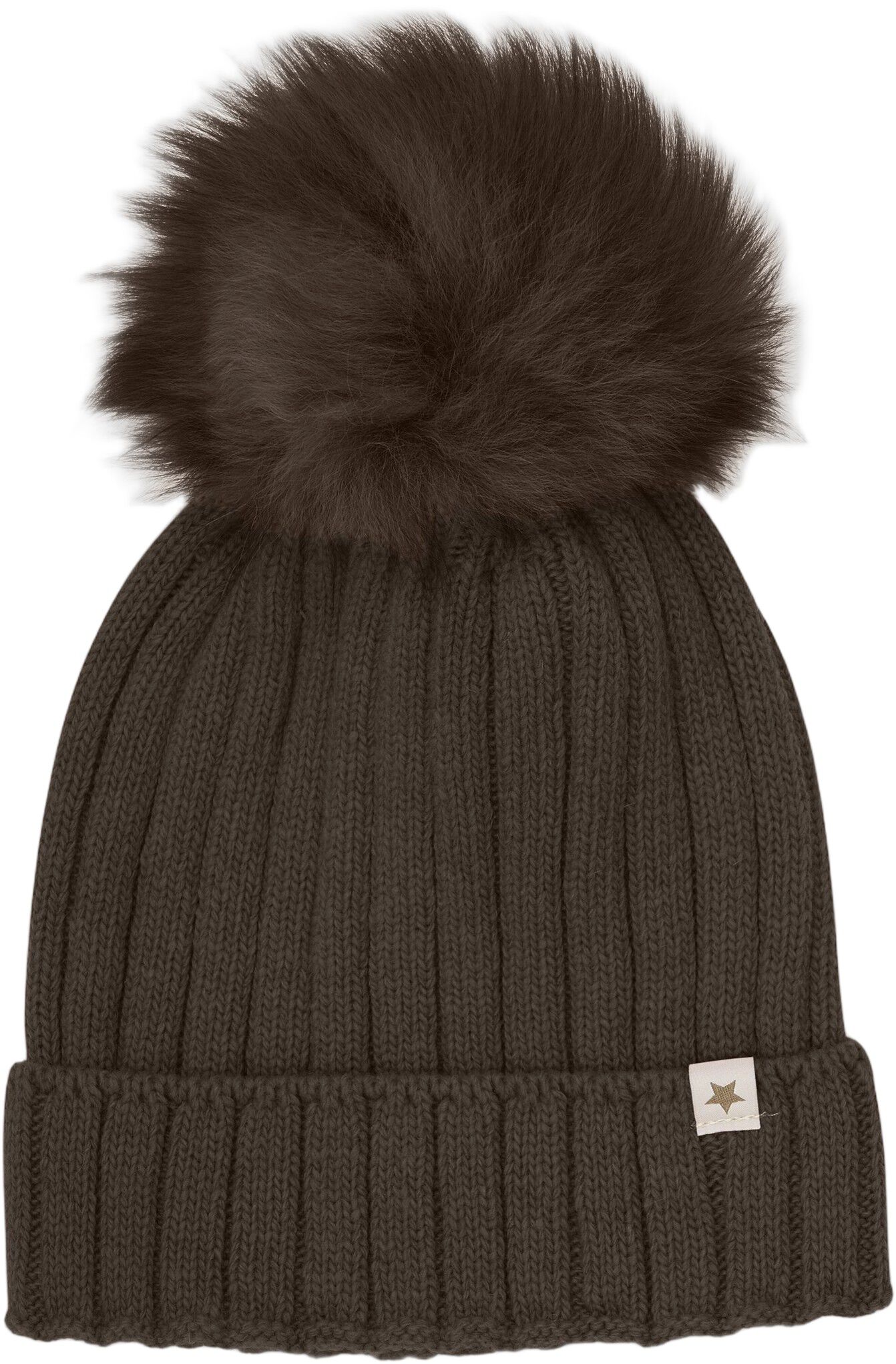 Hat Knit Alpaca Pompom