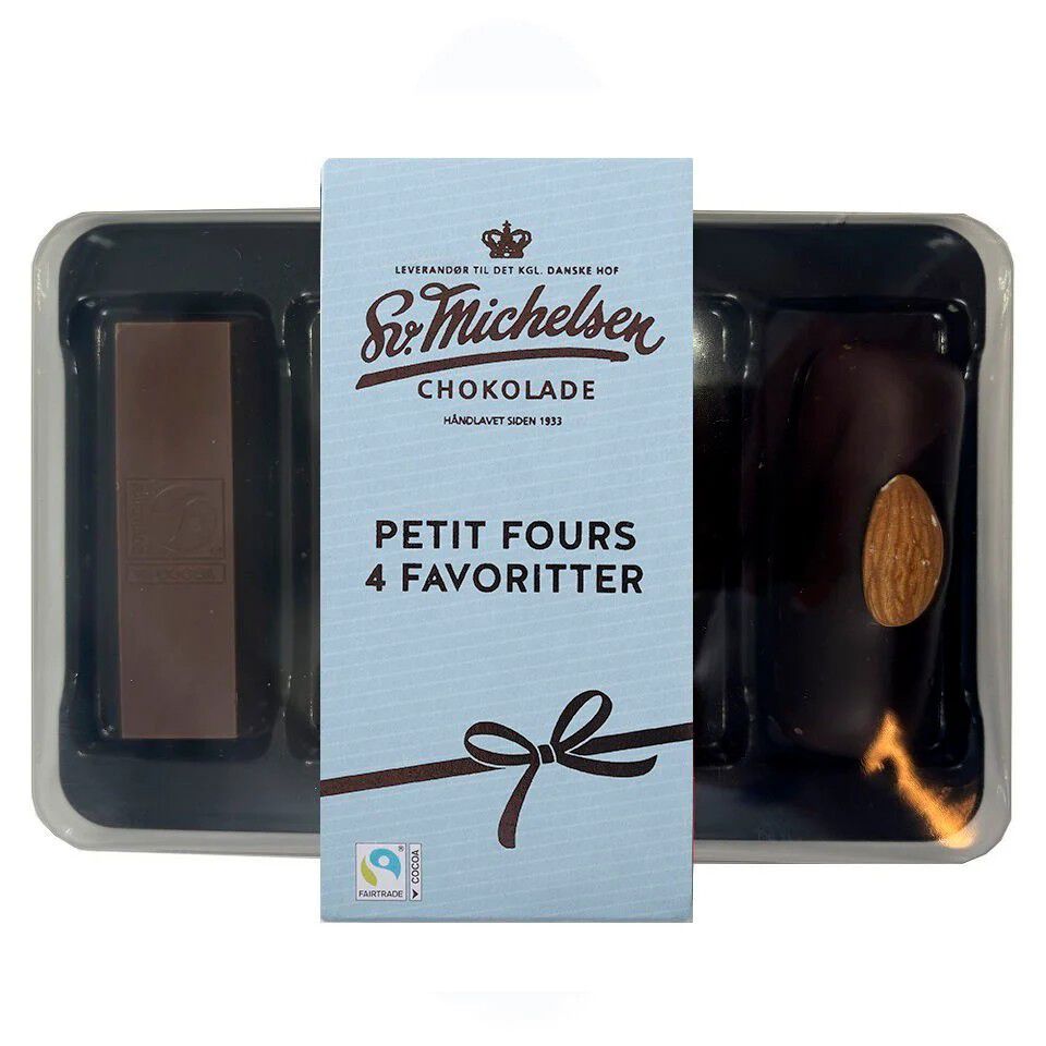 4 petit fours. Marcipan & nougat