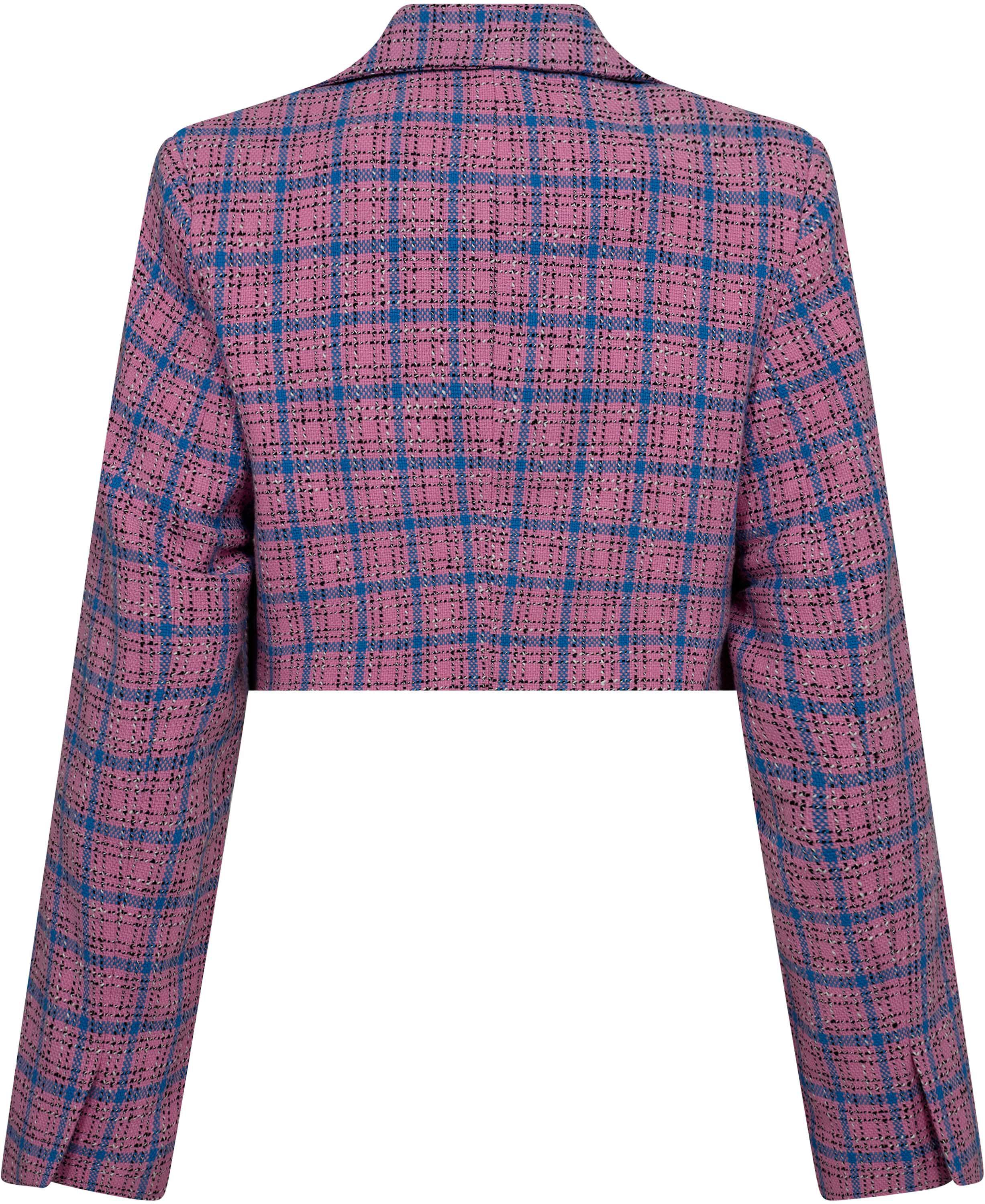 Check Suiting Cropped Blazer