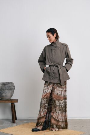 Lava print button skirt - Henriette