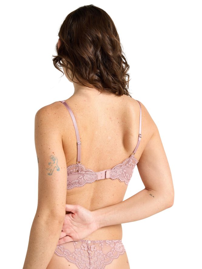 Malva push-up-bh med blonder
