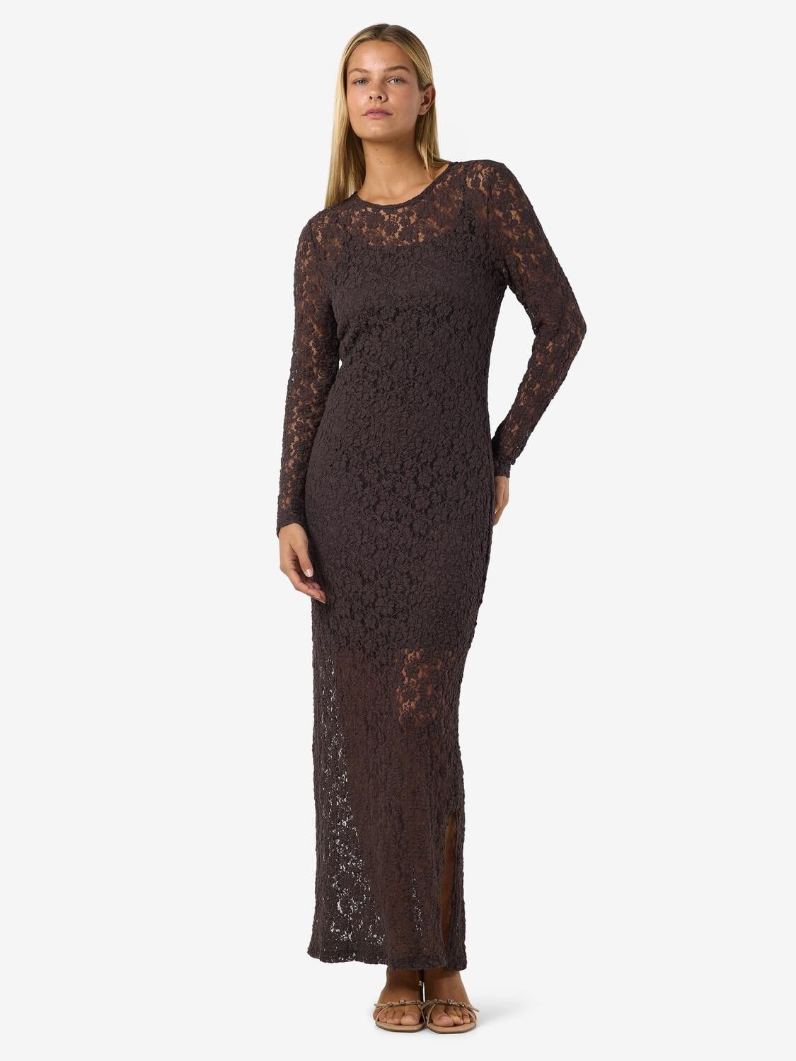 NMMIRIAM L/S MAXI LACE DRESS