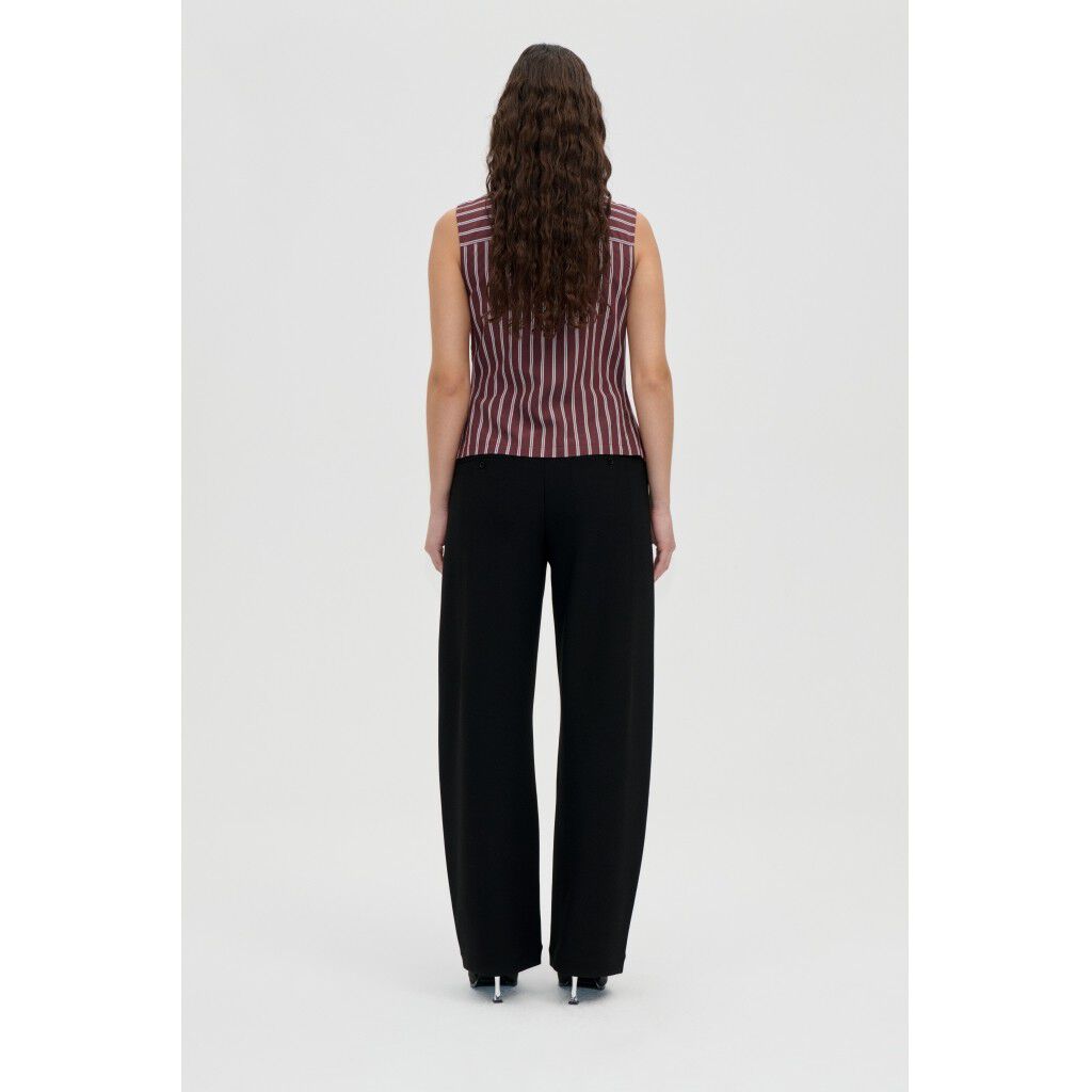 2525 Double-Layer Crepe, Sharp Pleat Pants