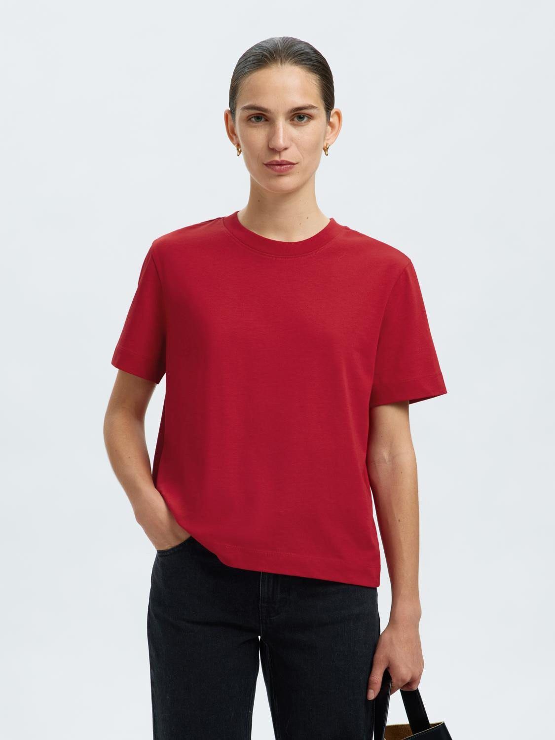 SLFESSENTIAL SS BOXY TEE NOOS