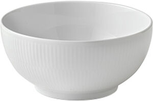 Hvid Riflet 110 cl. skål