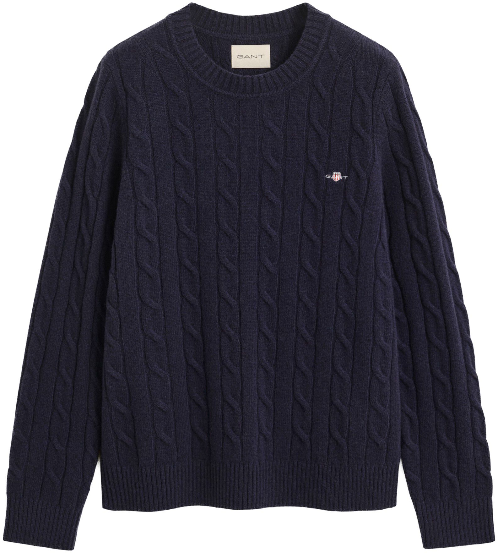 LAMBSWOOL CABLE C-NECK