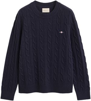 LAMBSWOOL CABLE C-NECK
