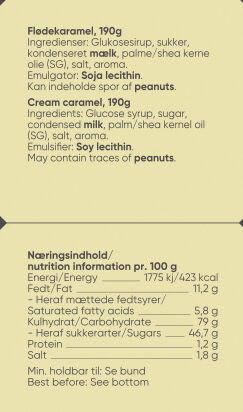 Fl&oslash;dekarameller, 175g