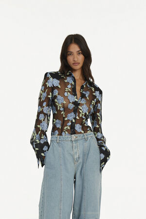 Mesh Fitted Shirt