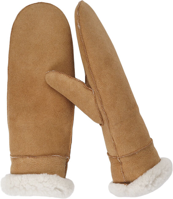 BELUKTA - MITTENS - SHEEP SUEDE WITH CURLY SHEARLING AROUND