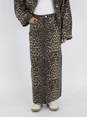 Frankie Leopard Skirt