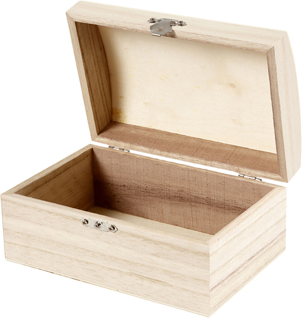 Skattekiste, str. 16,5x11x8,55 cm.