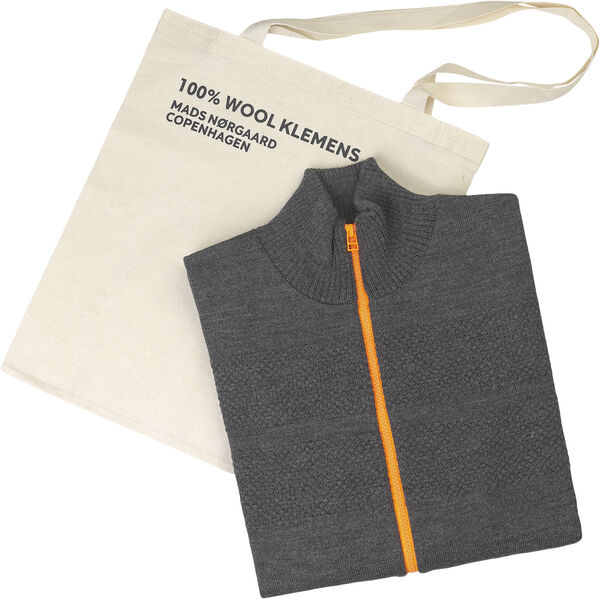 100% Wool Klemens Zip Kontrast