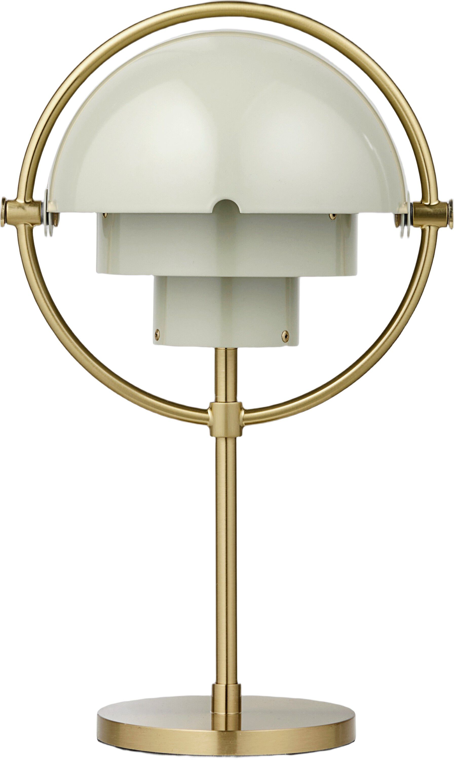 Multi-Lite Portable Lamp, EU Base: Brass, Shade: Pastel Gray