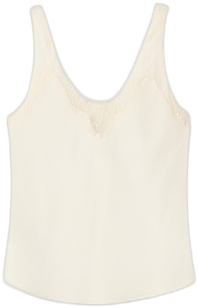 Satin lace top