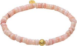 Pink Opal Peace Disc Bracelet
