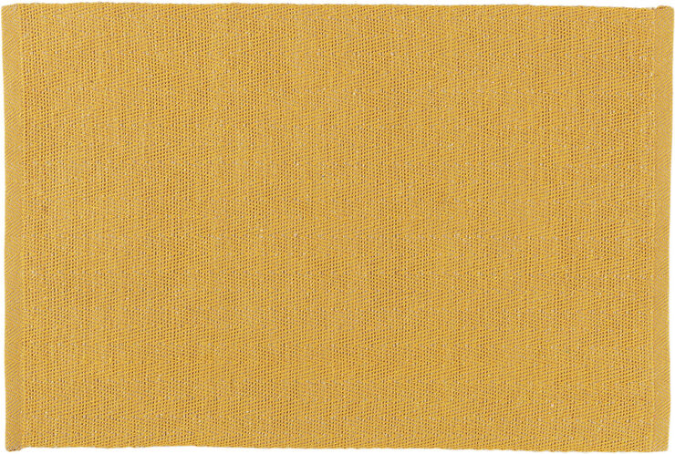 Herringbone Dækkeserviet 43x30 cm gul 82% bomuld recycled, 1