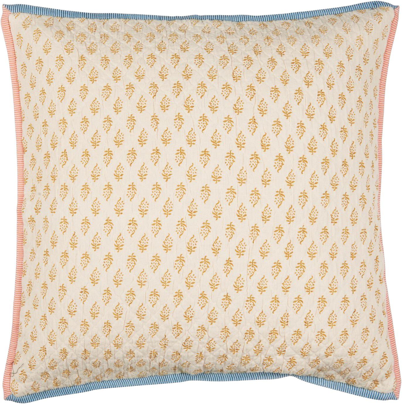 Pude Vigga m/mustard print dobbeltv&aelig;vet,