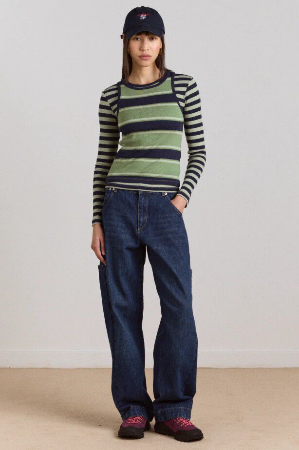 BARREL NINA JEAN - AUTHENTIC MID BLUE WASH