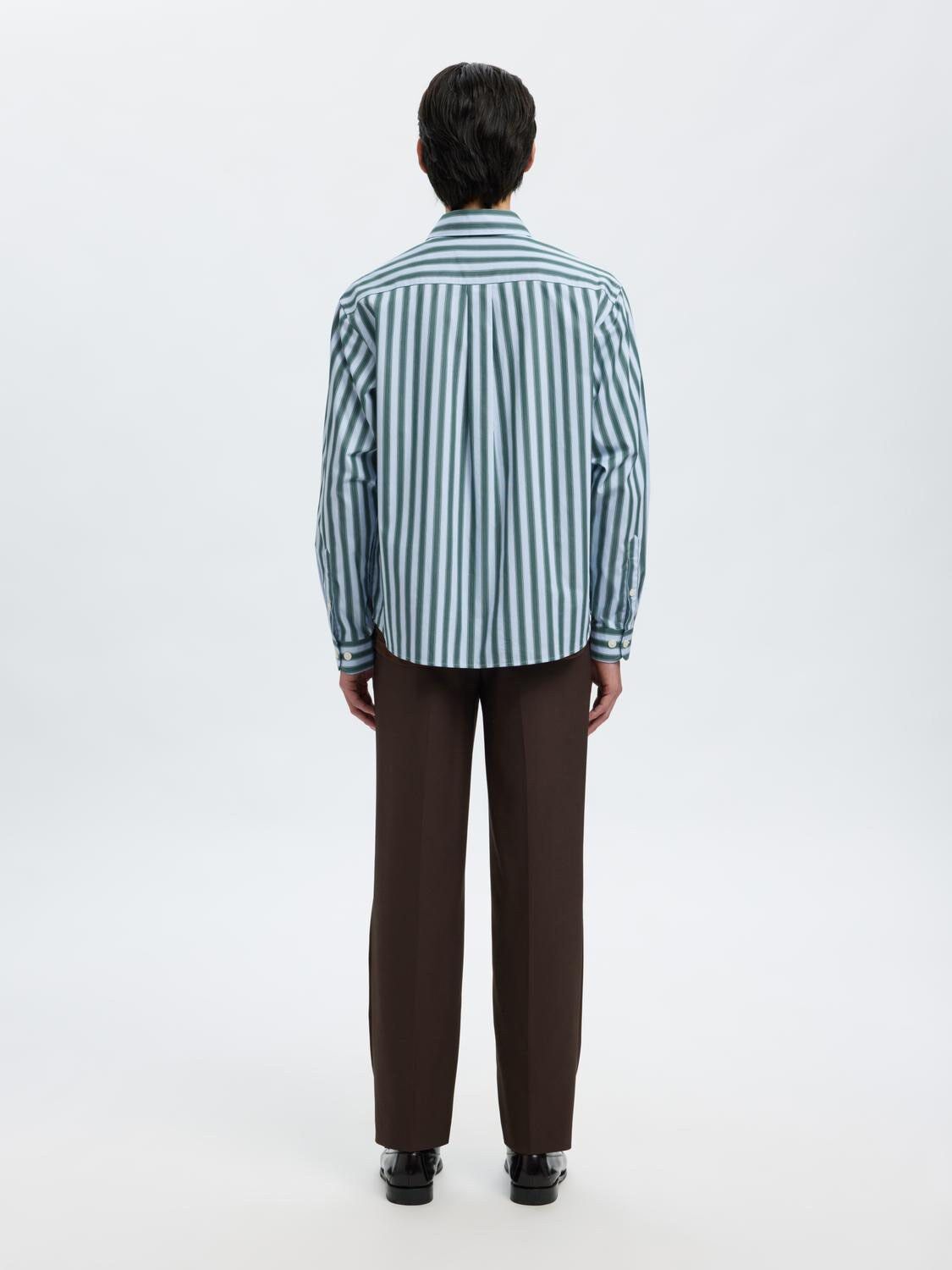 SLHRLXHENRIC STRIPE LS SHIRT
