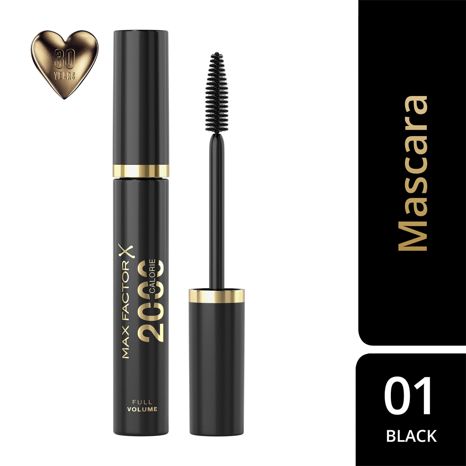 Max Factor 2000 Calorie Dramatic Volume Mascara, 001 Black, 9 ml