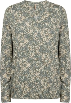 SC-FELICITY AOP 491 Bluse Lysegrøn