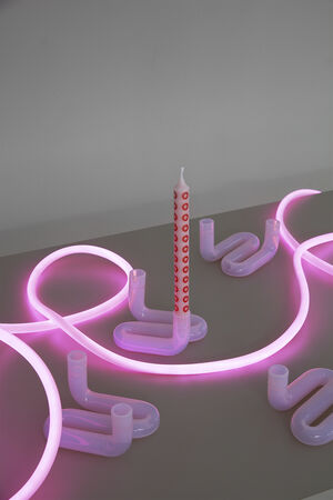 CANDLES OCHRE/ROSE