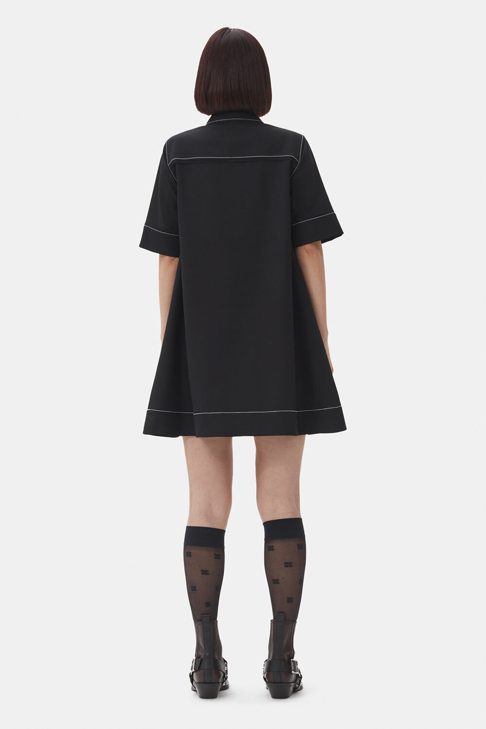 Crepe Sable Mini Dress