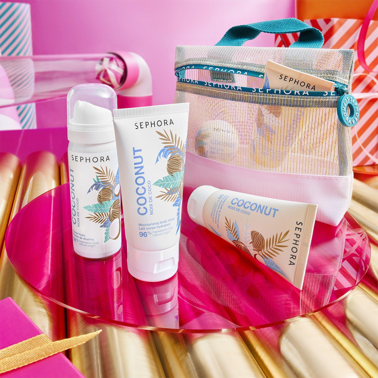 KIT DE MINI PRODUITS SENTEUR COCO - Kokosn&oslash;dde-duft