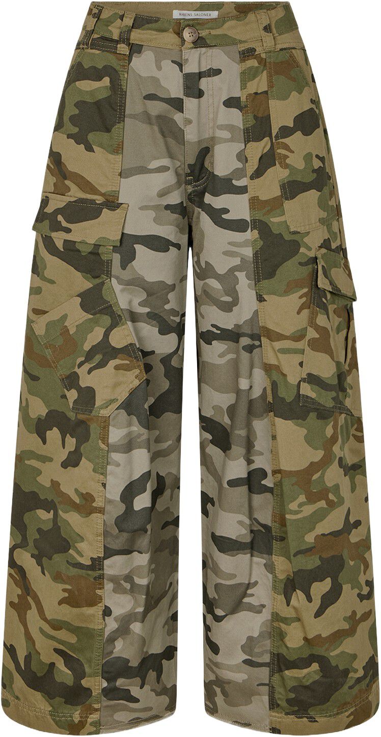 Camo patchwork pants - Niva