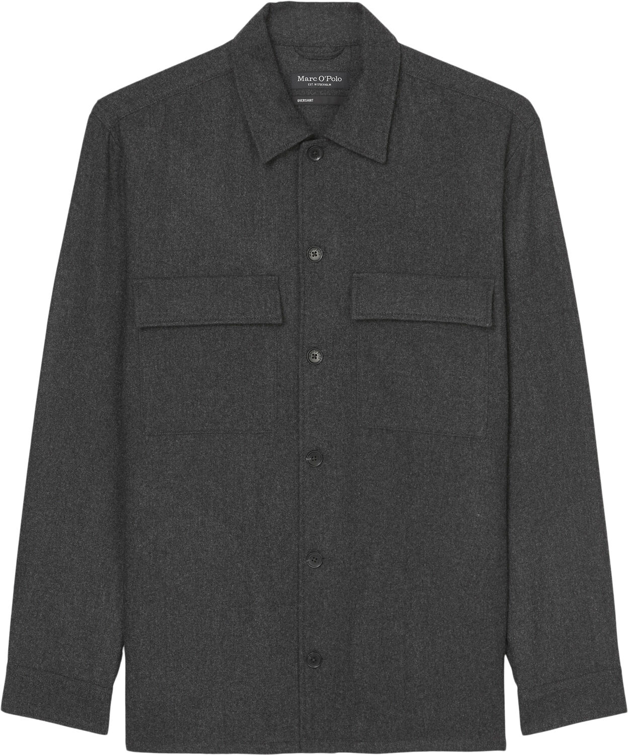 Overshirt with bowling collar, ches