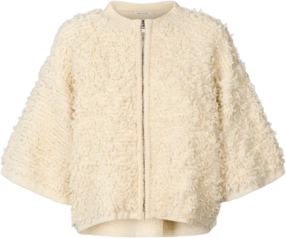 Shaggy lam knit cardigan - Alice