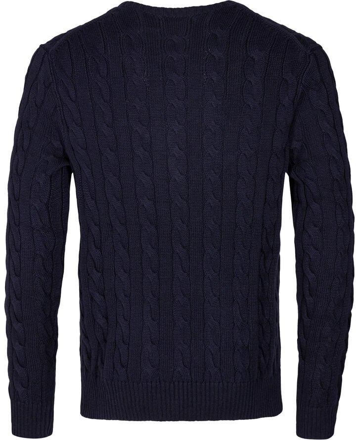 Cable-Knit Cotton Sweater