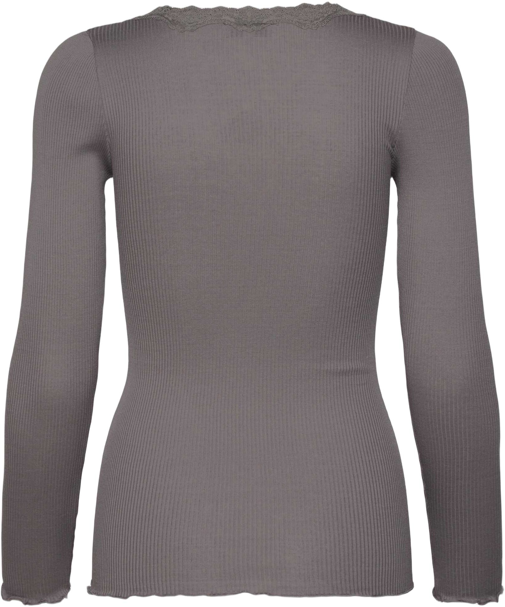 RWBabette Silk LS U-neck Lace T-shirt