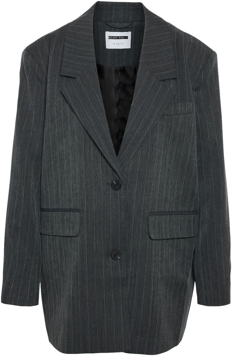 NMCELIA L/S OVERSIZE PINSTRIPE BLAZ
