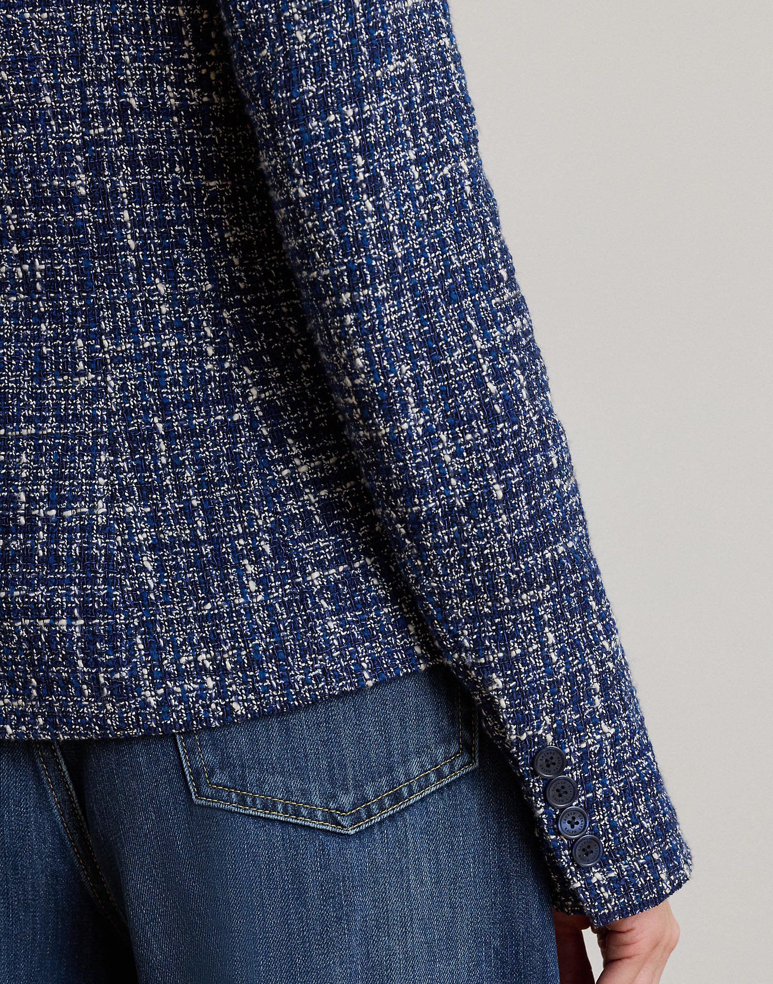 Cotton-Blend Boucl&eacute; Blazer