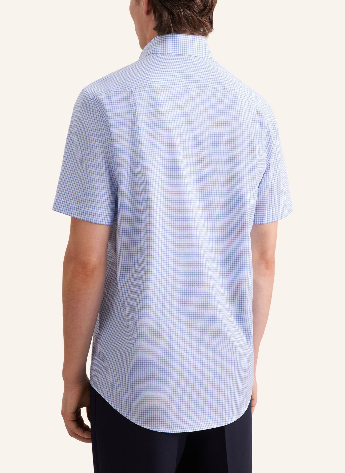 Business shirt Regular 1/2 Covered-Button-Down-Collar Check