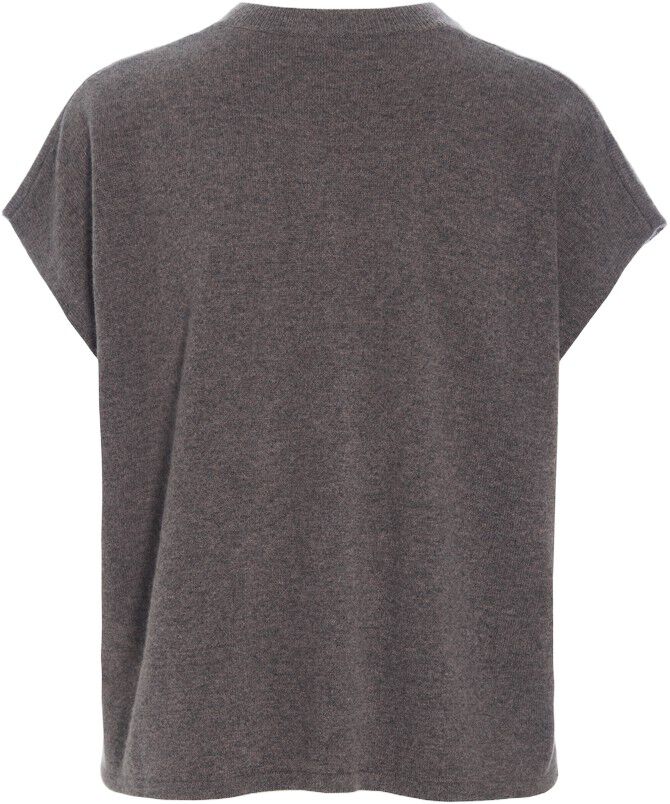 Kumo cashmere bluse med knapper