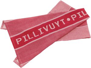 Viskestykke Pillivuyt 80 x 50 cm Hvid/Rød
